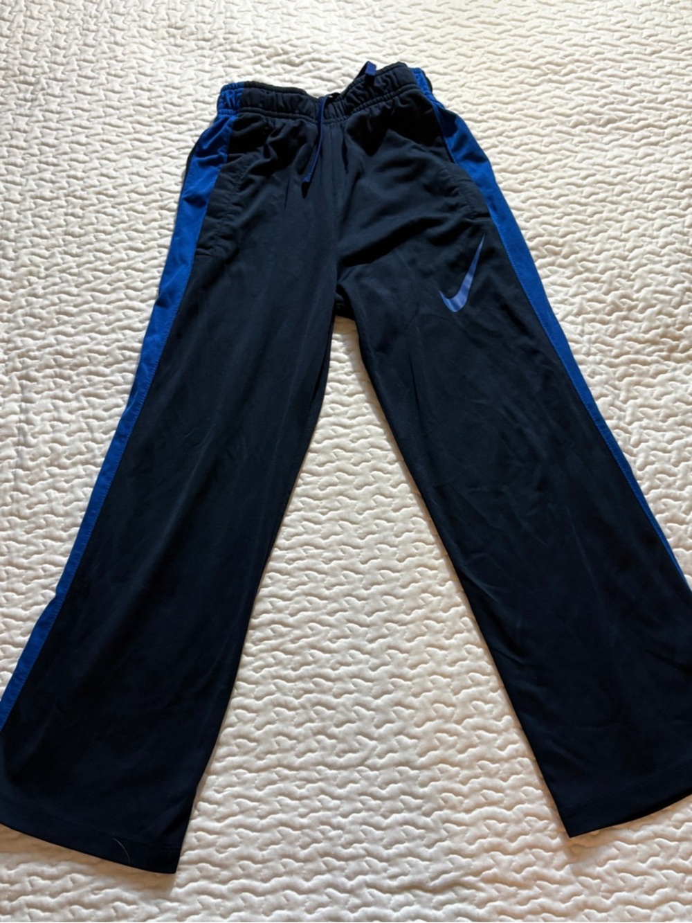 Nike Navy and Blue Dri-FIT Jogger Pants size Medium